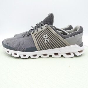 On Cloudswift Mens US 13 Running Shoes Gray White Mesh Low Top Athletic Sneaker